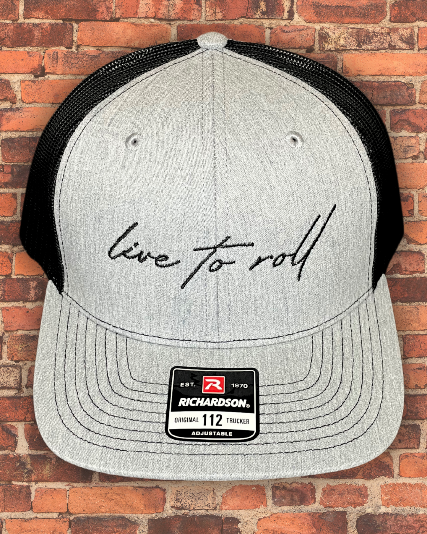 Live to Roll Snapback Trucker Cap – Heather Gray/Black