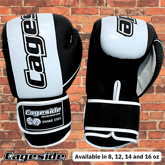 Cageside "Snake Eyes" Boxing Gloves & Shin Guard Combo