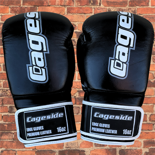 Cageside "EDGE" Genuine Leather Thai Style Boxing Gloves