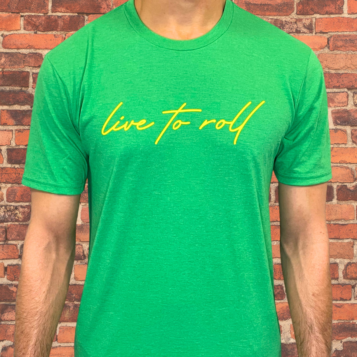 Live To Roll - Kelly Green with Yellow