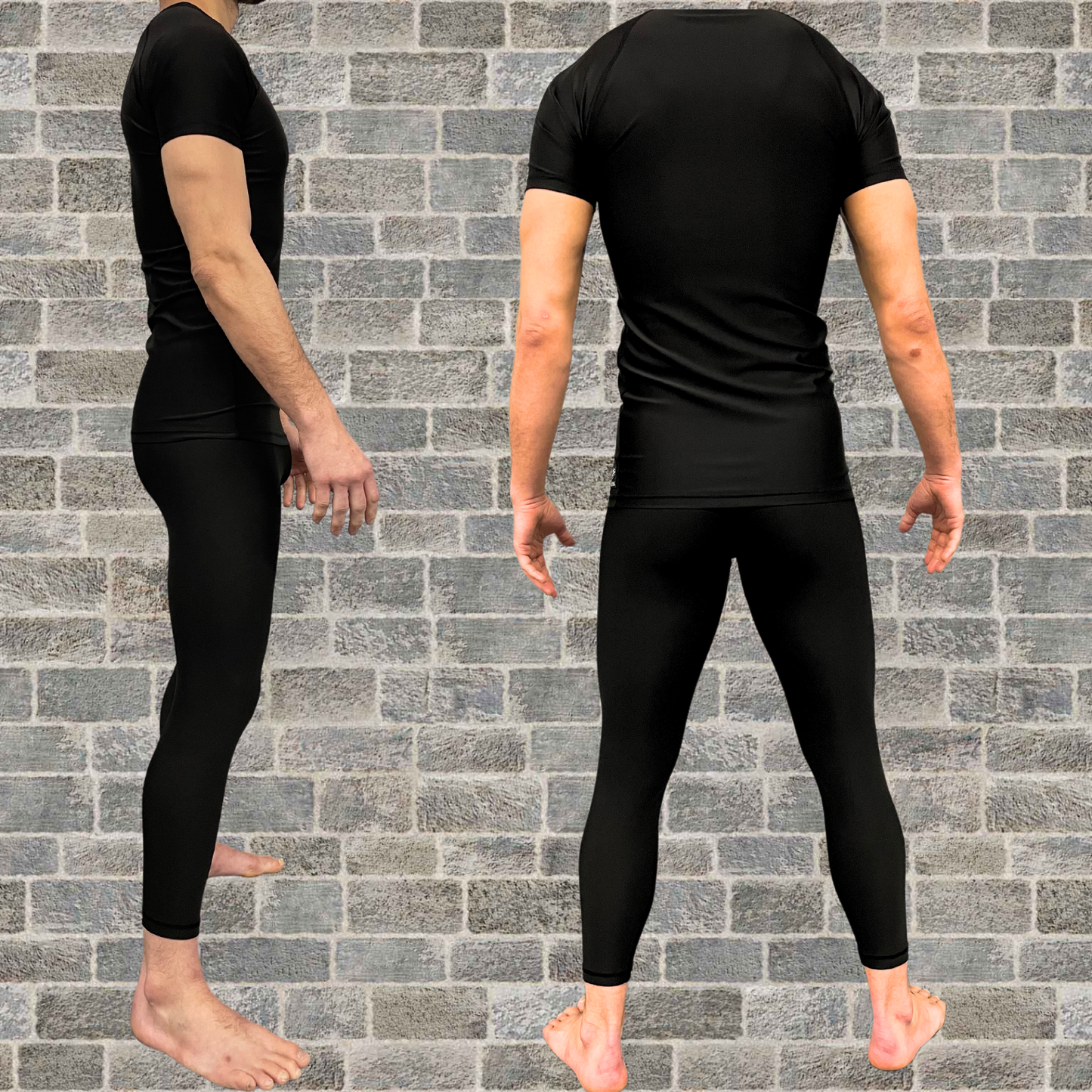 Black BJJ Spats