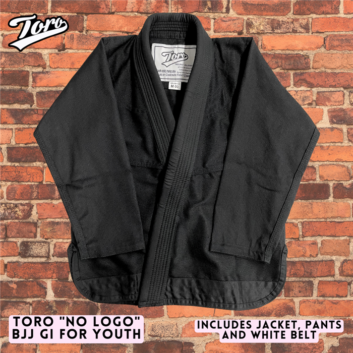 Toro Plain "No Logo" Black Gi For Youth