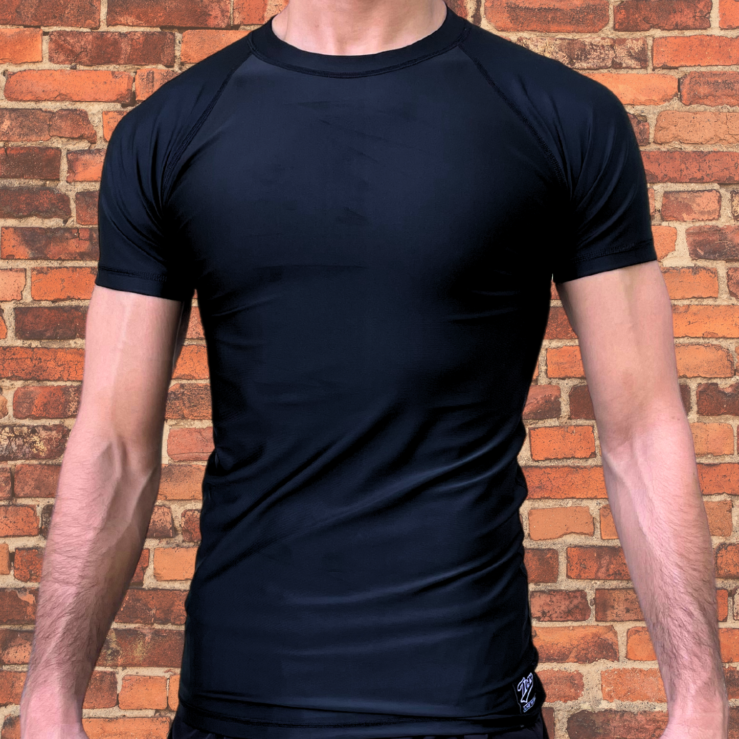Black Label Short Sleeve Rash Guard & Shorts Combo