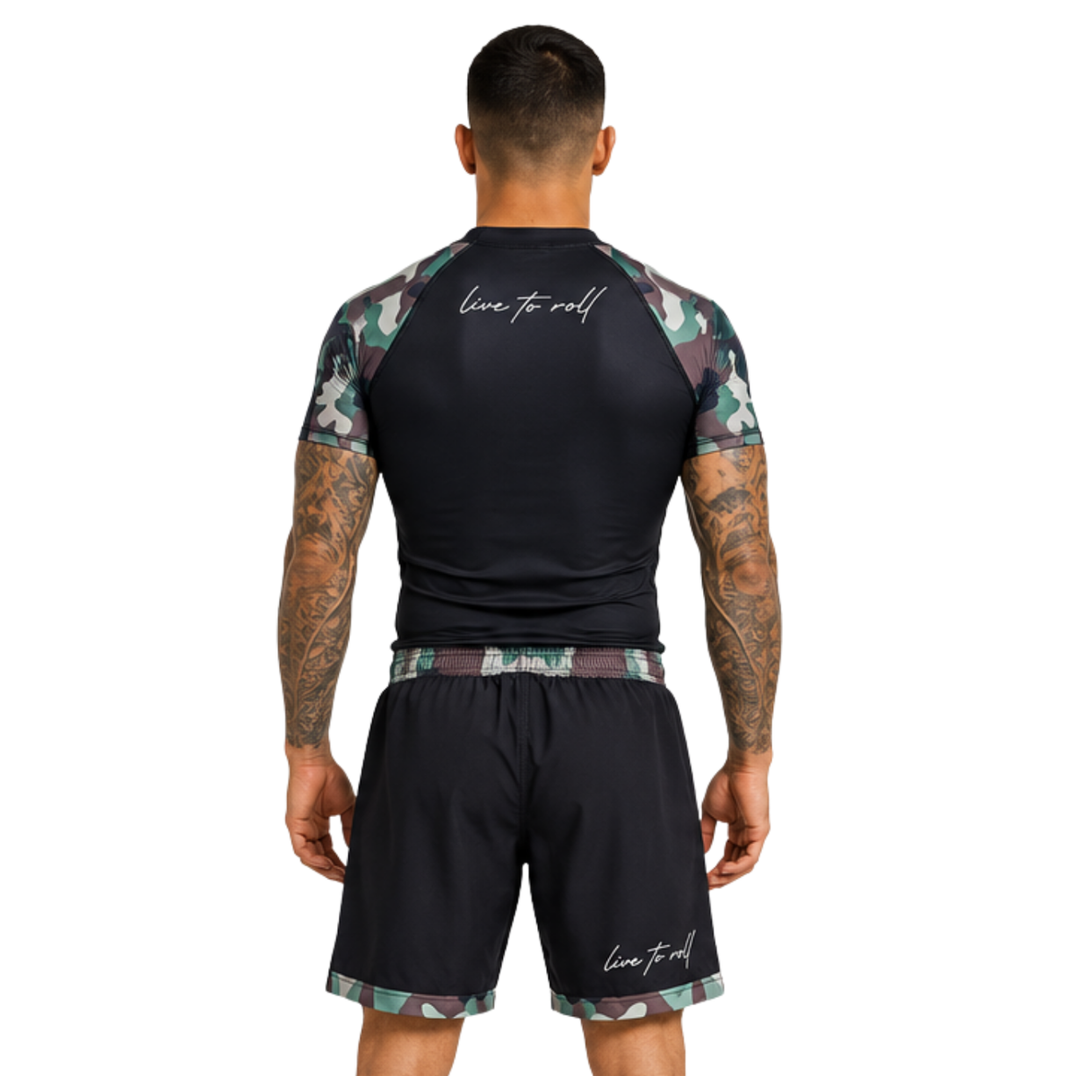 “Rampage” Camo Rash Guard and Shorts Combo
