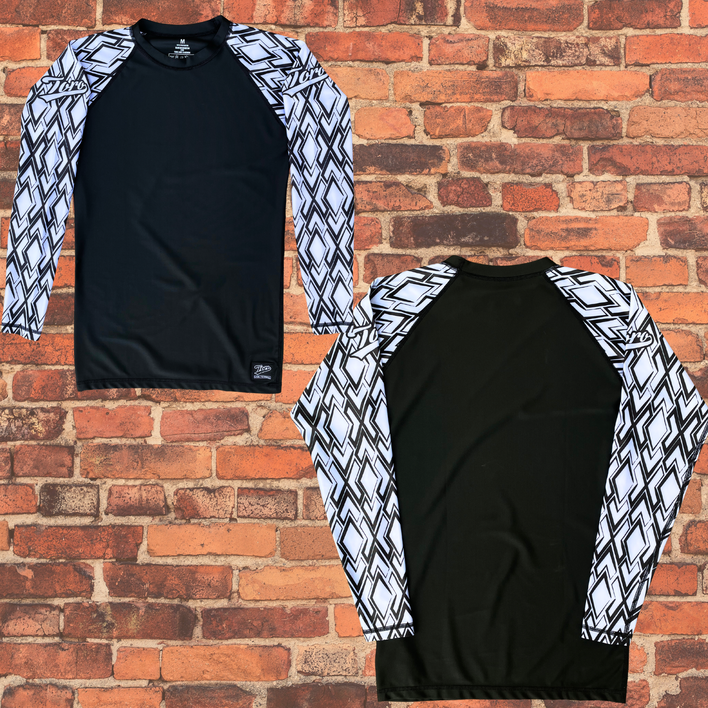Toro "Diamond" Long Sleeve Rash Guard - White