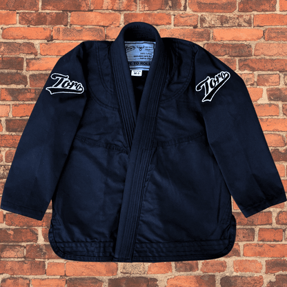 Toro Kids "Black Bull" Ultra Light BJJ Gi jacket in black with Toro shoulder patches