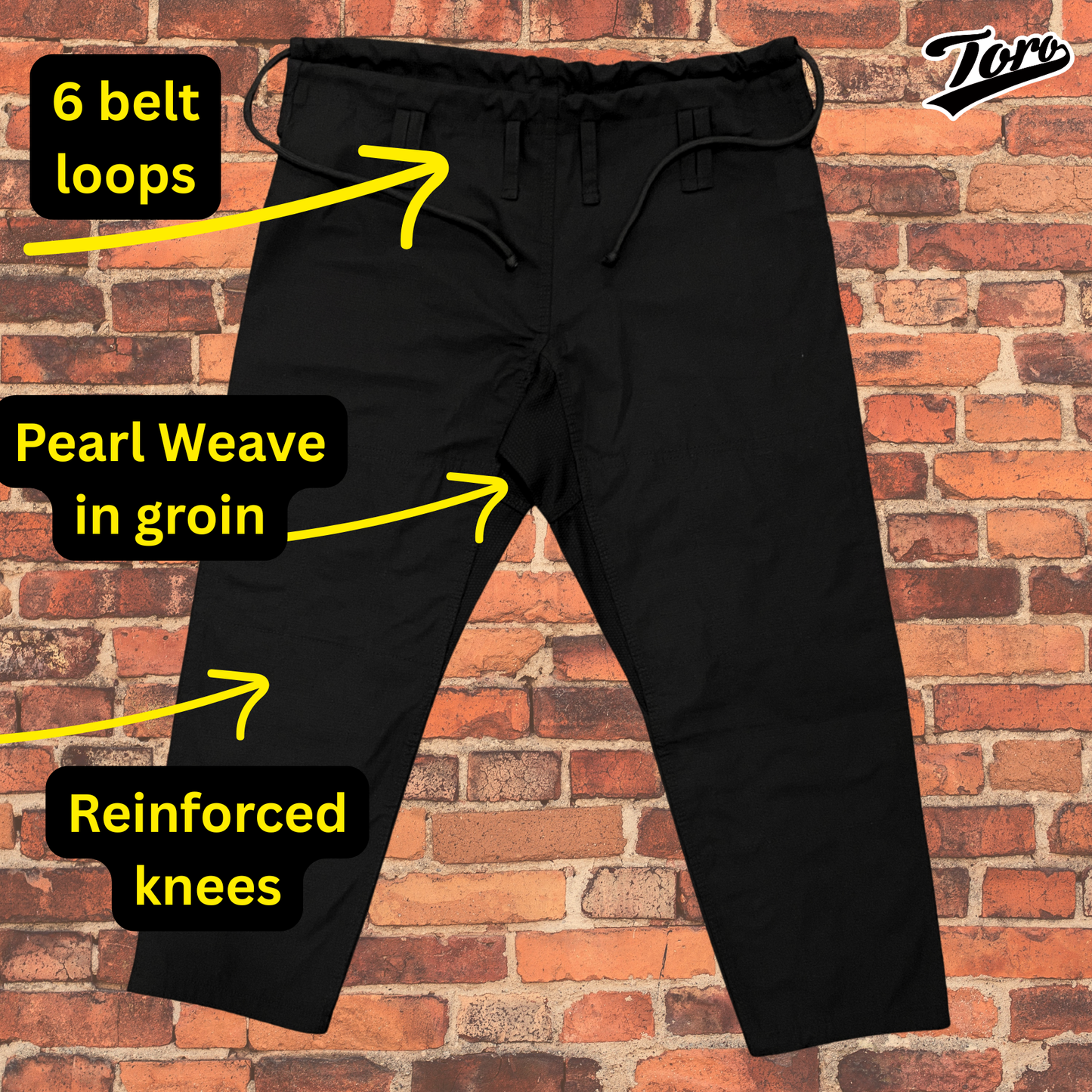 Black BJJ Gi Pants