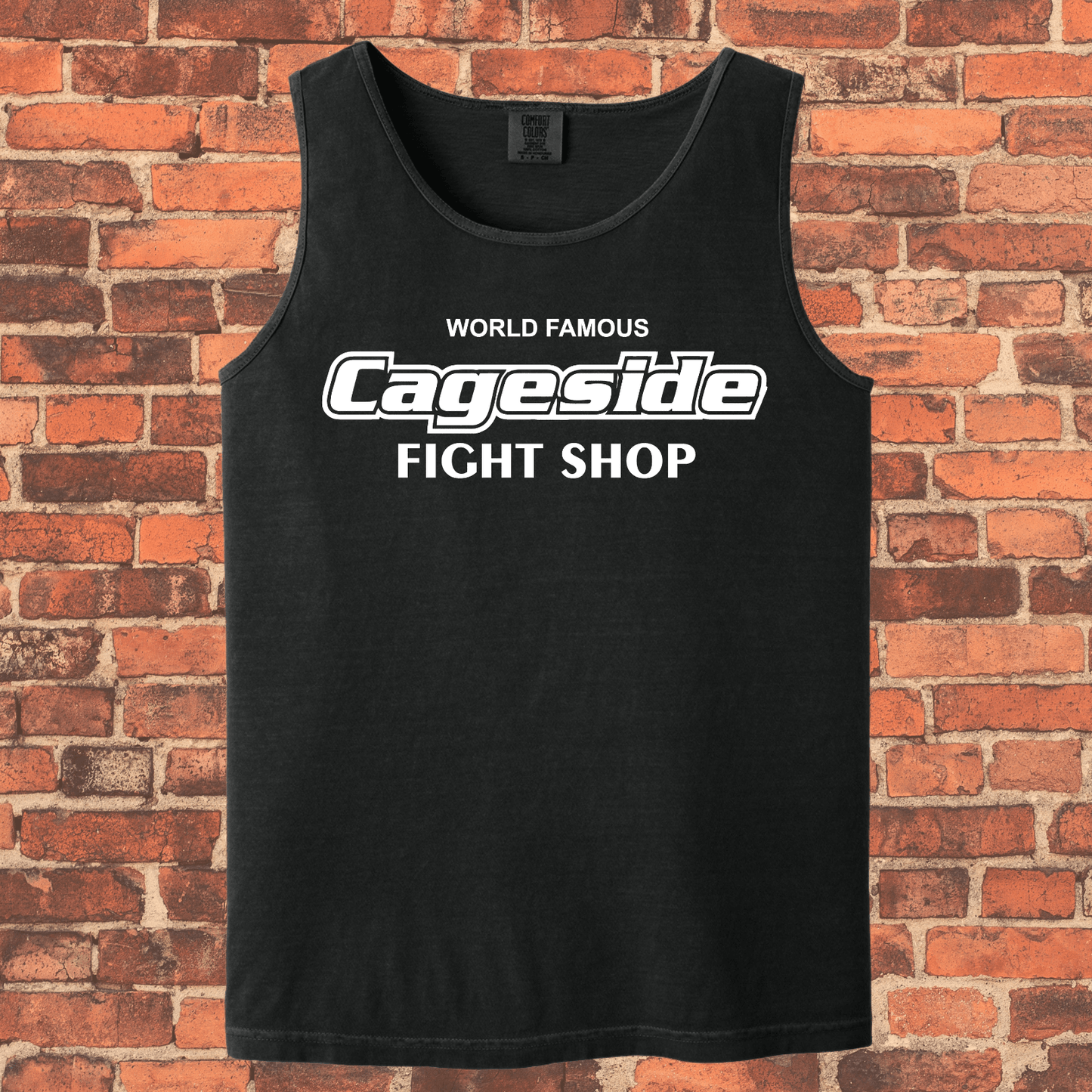 Cageside Fight Shop Tank Top – Black (Comfort Colors)