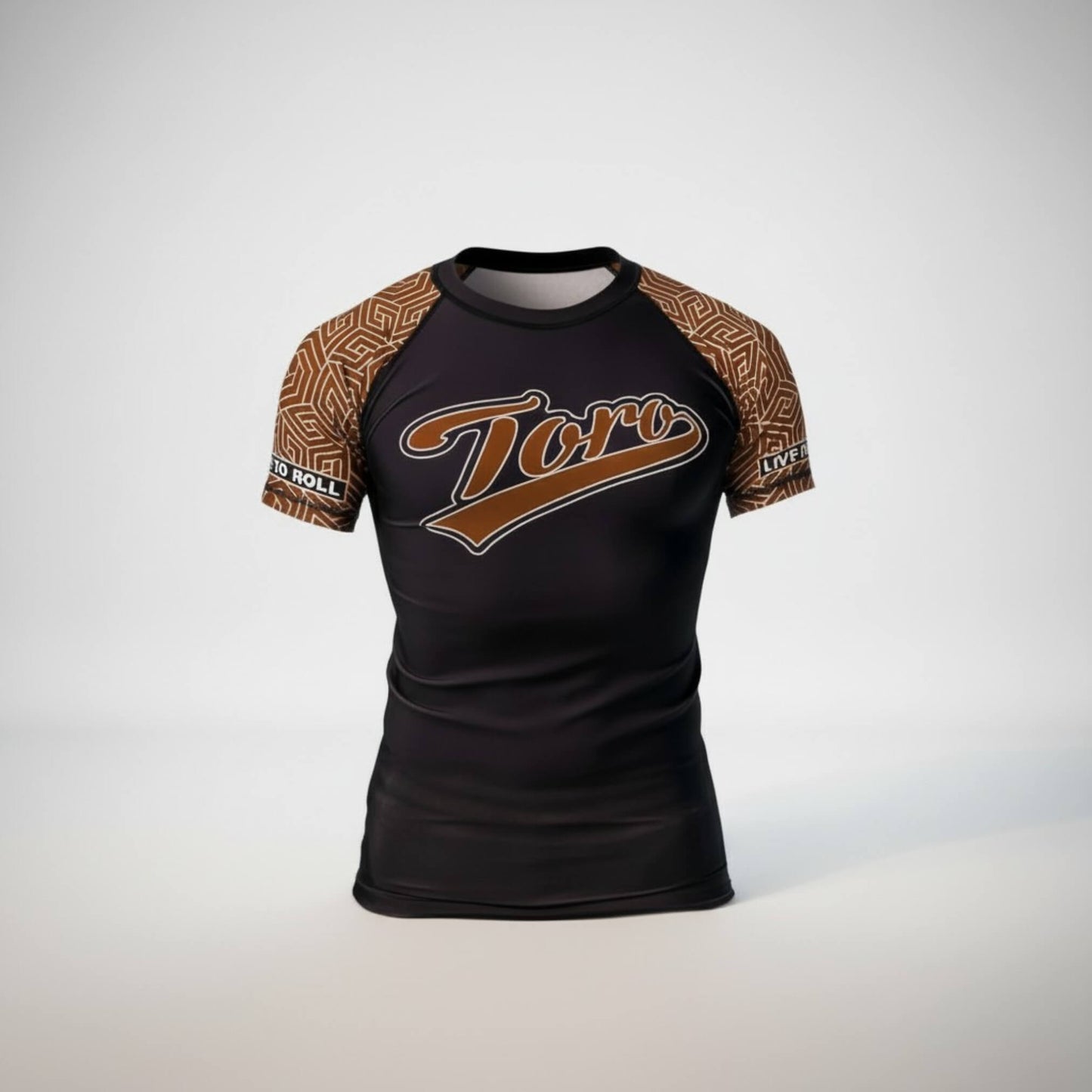 Toro BJJ Brown Belt Ranked Rash Guard V. 3 Short Sleeve