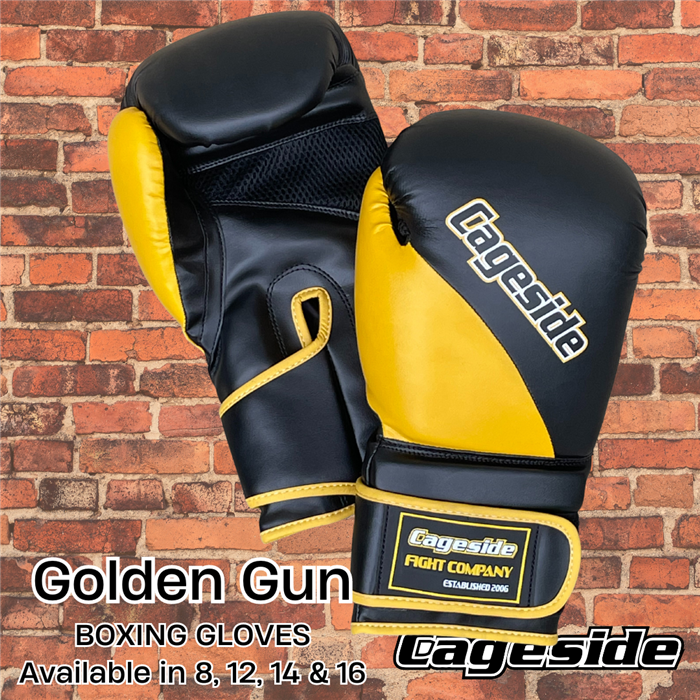 Cageside "Golden Gun" Boxing Gloves