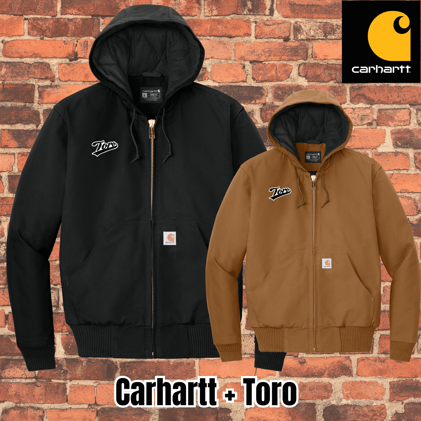 Toro BJJ Carhartt Quilted Flannel Lined Duck Active Jacket