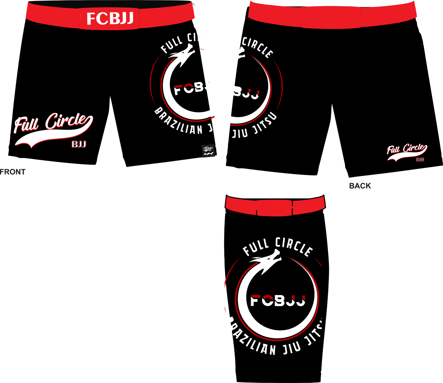 Full Circle BJJ Custom Fight Shorts - Pre-Order