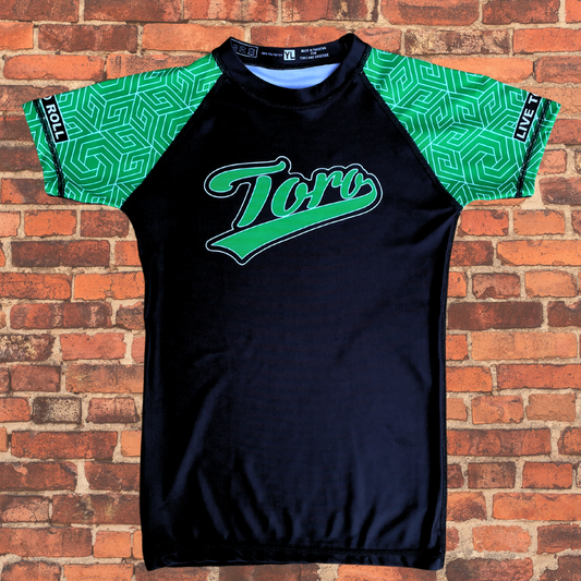 Youth BJJ Ranked Rash Guard | Green