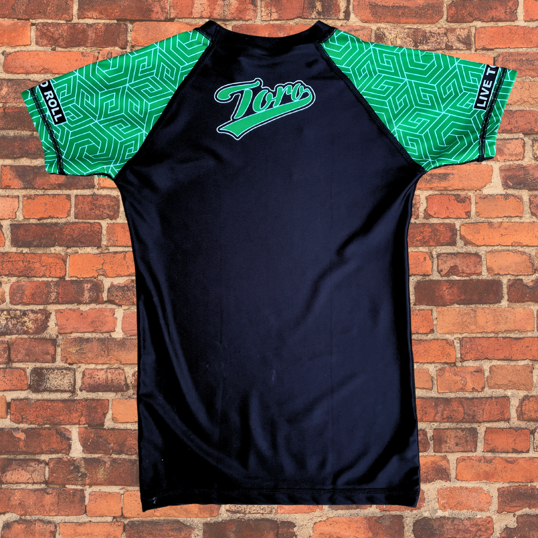 Youth BJJ Ranked Rash Guard | Green