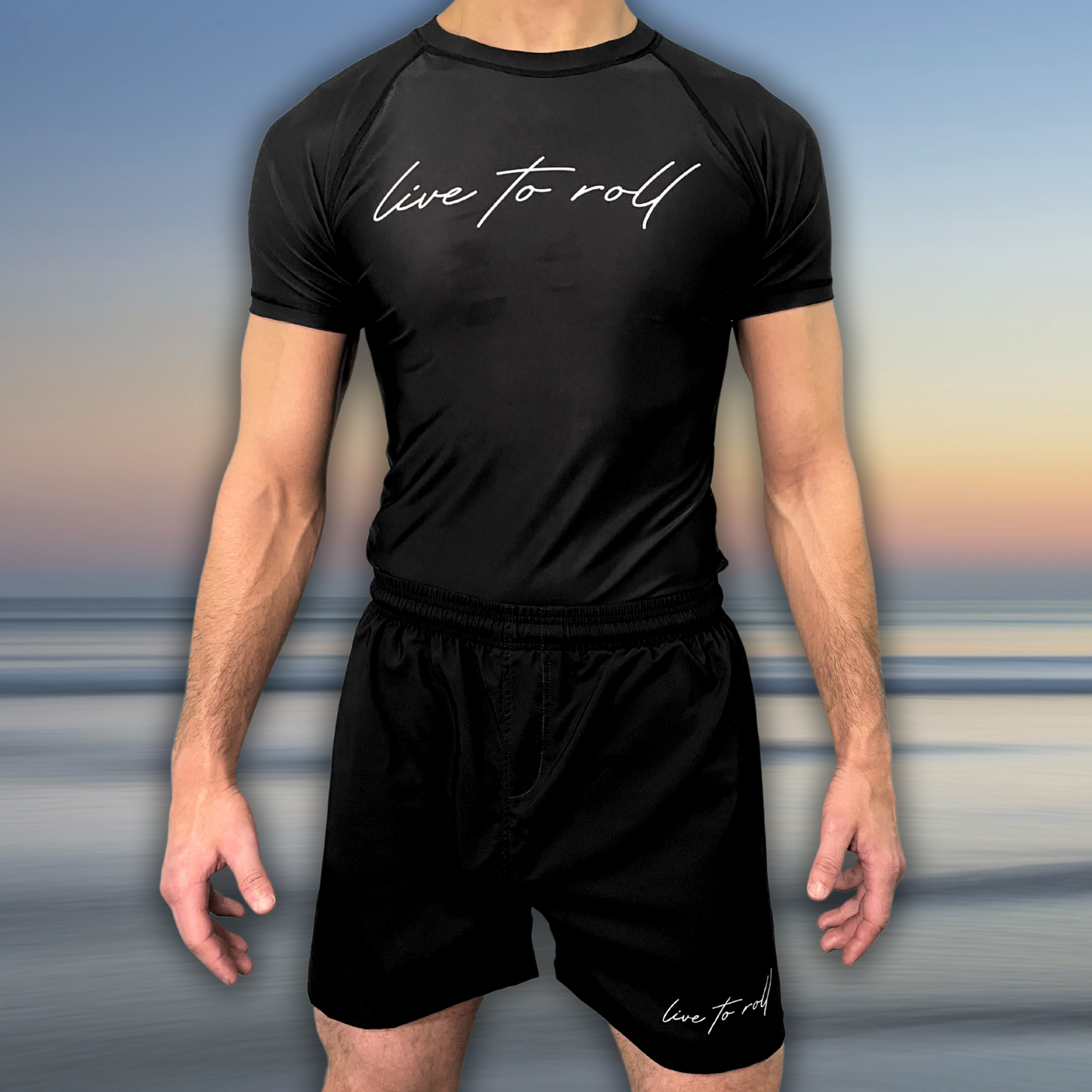 Live to Roll NoGi Kit – Rash Guard + Super Shorts
