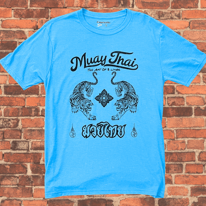 Muay Thai "Art of 8 Limbs" Tri-Blend - Turquoise