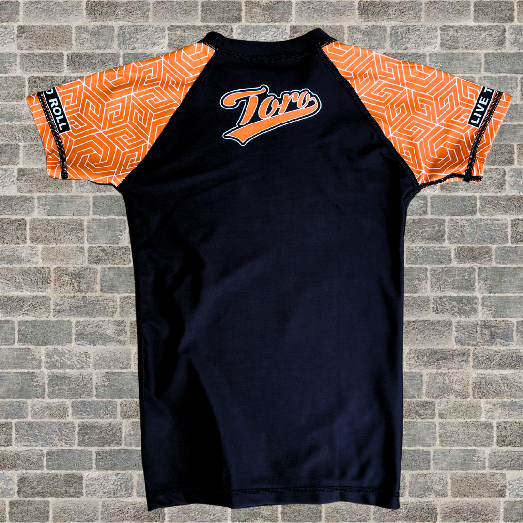 Youth BJJ Ranked Rash Guard | Orange