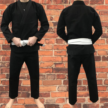 TORO Plain "no logo"  Black BJJ Gi - 380 Gram IBJJF Legal