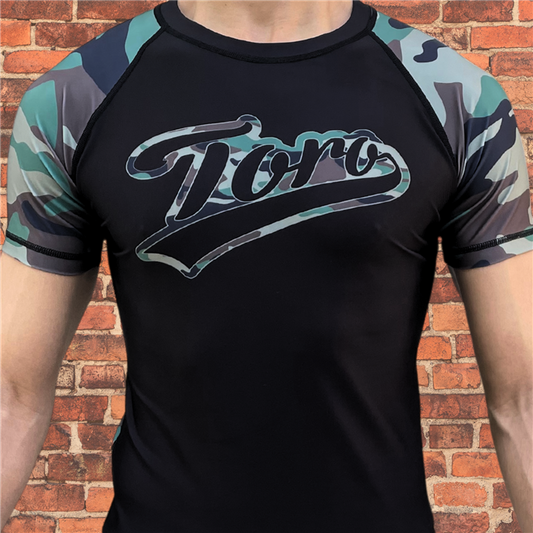 Toro BJJ "BDU Camo"  Short Sleeve Rash Guard