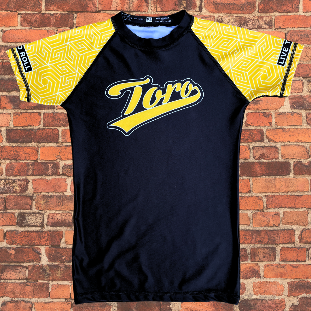 Youth BJJ Ranked Rash Guard | Yellow