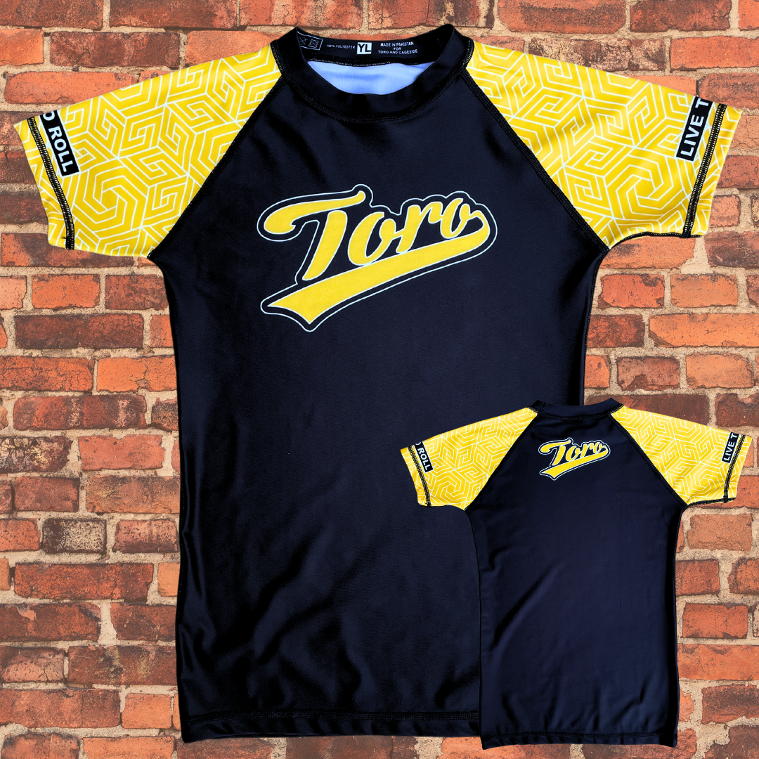 Youth BJJ Ranked Rash Guard | Yellow