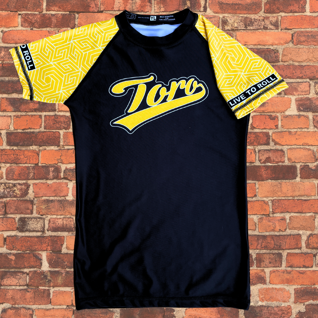 Youth BJJ Ranked Rash Guard | Yellow