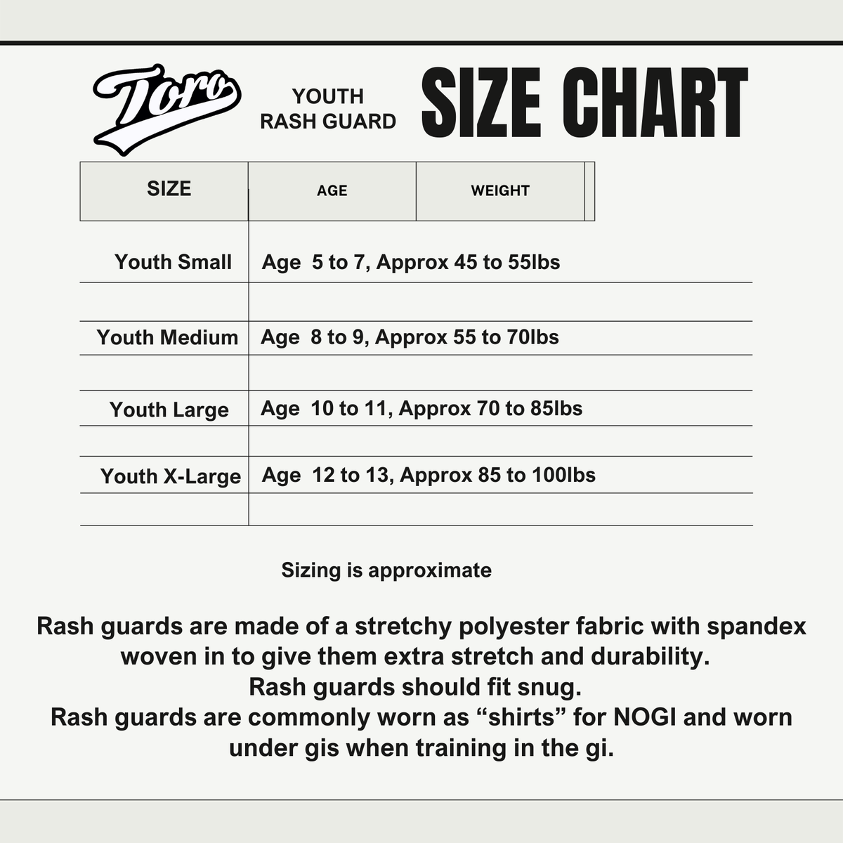 Youth BJJ Rash Guards: Ranked & Loose Fit | Toro BJJ