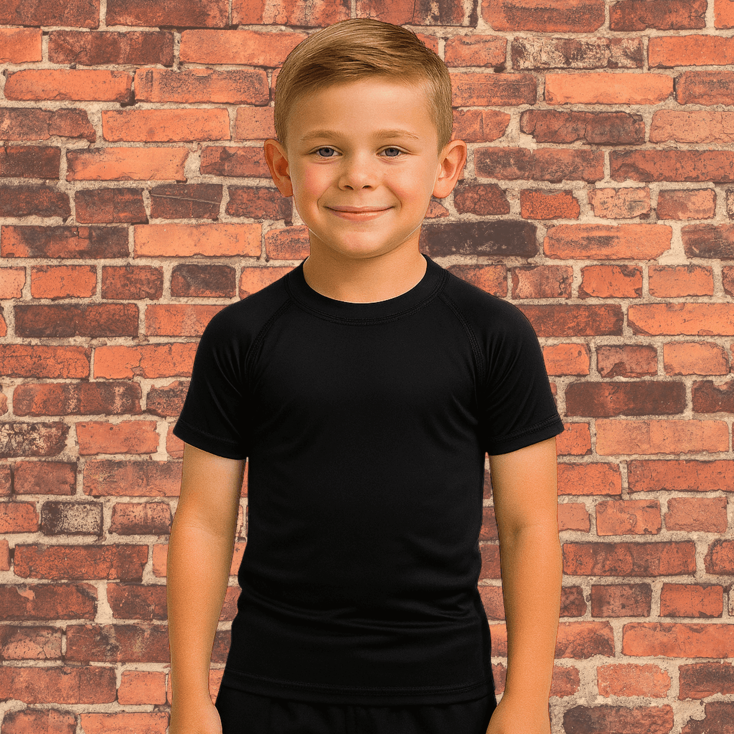 Youth Black Label No Gi Combo Kit | Short Sleeve Rash Guard + Super Shorts