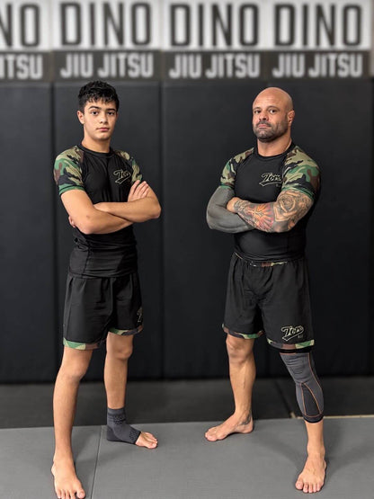 “Rampage” Camo Rash Guard and Shorts Combo