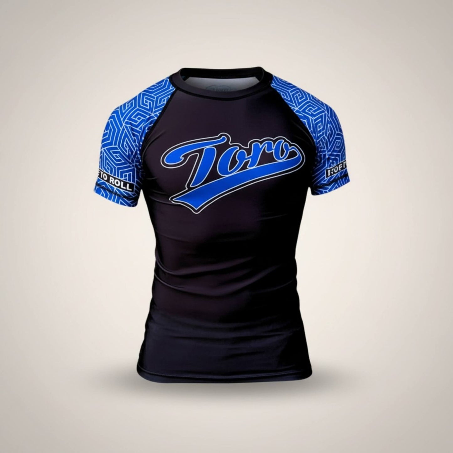 Toro BJJ Blue Belt Ranked Rash Guard V. 3 Short Sleeve