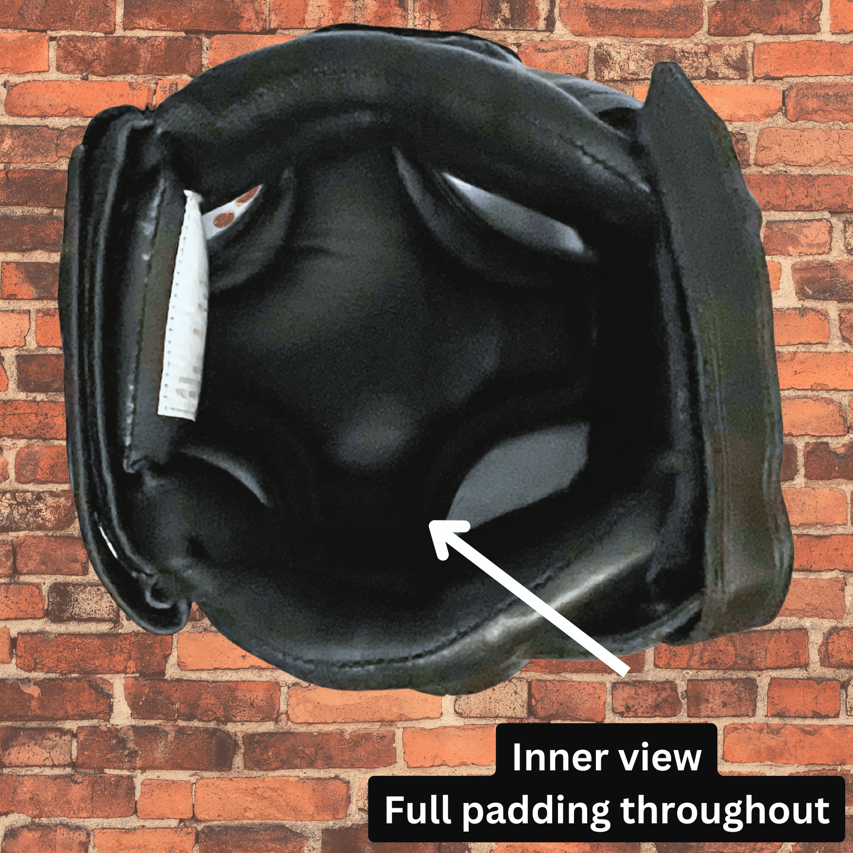 Cageside Competition Headgear inner view with full padding throughout for protection
