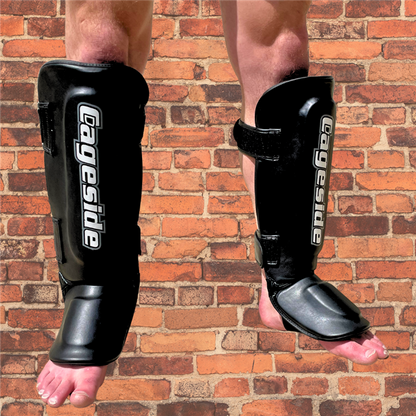 Grip Muay Thai Shin Guards secure contoured fit