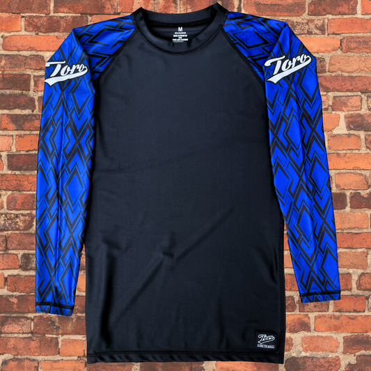 Toro "Diamond" Long Sleeve Rash Guard - Blue