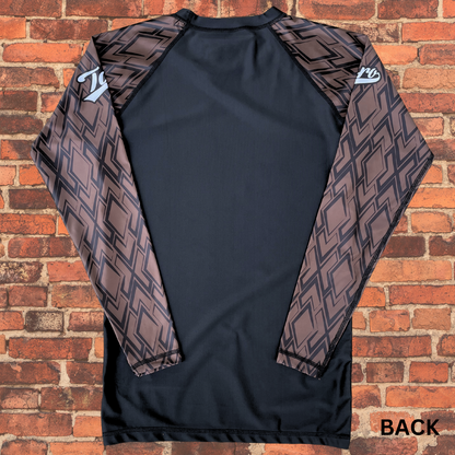 Toro "Diamond" Long Sleeve Rash Guard - Brown