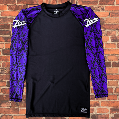 Toro "Diamond" Long Sleeve Rash Guard - Purple