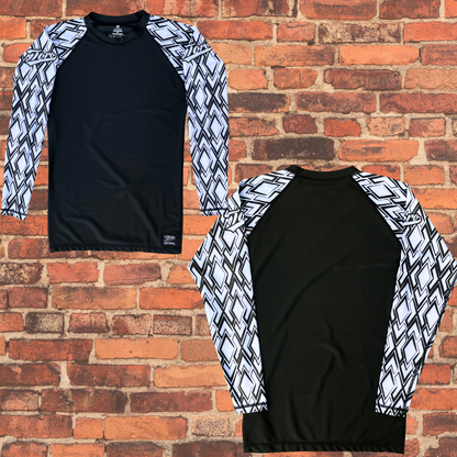 Toro "Diamond" Long Sleeve Rash Guard - White