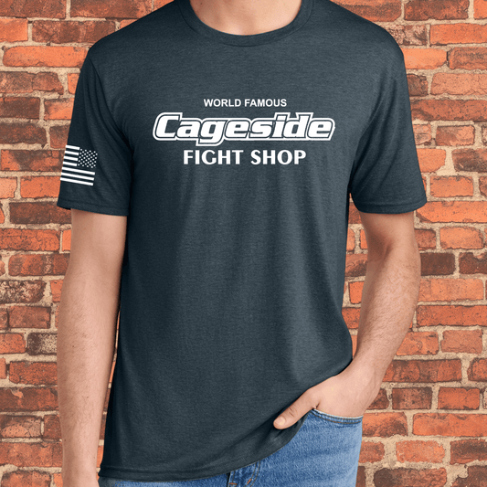 Cageside Fight Shop T-Shirt – Navy Frost