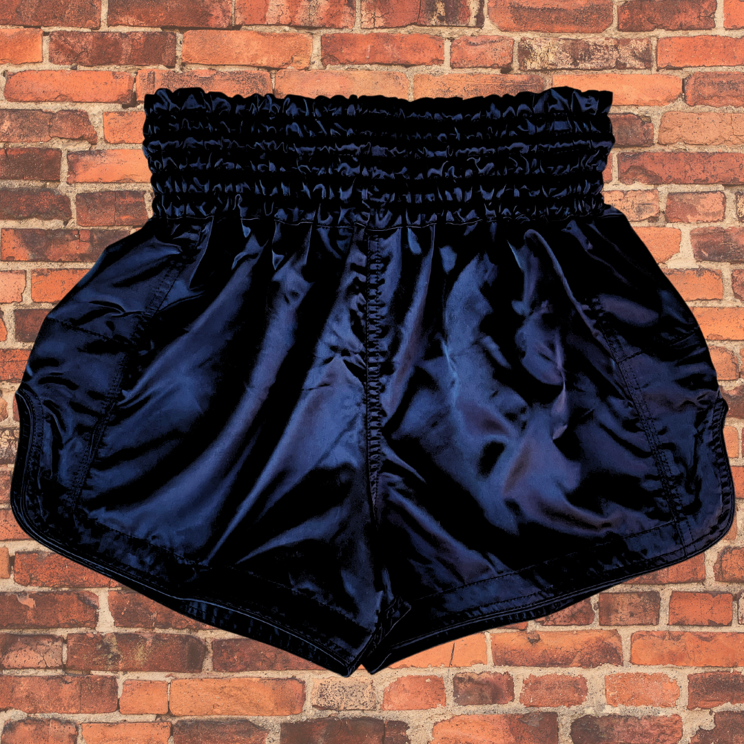 Muay Thai Shorts Black, No Logo