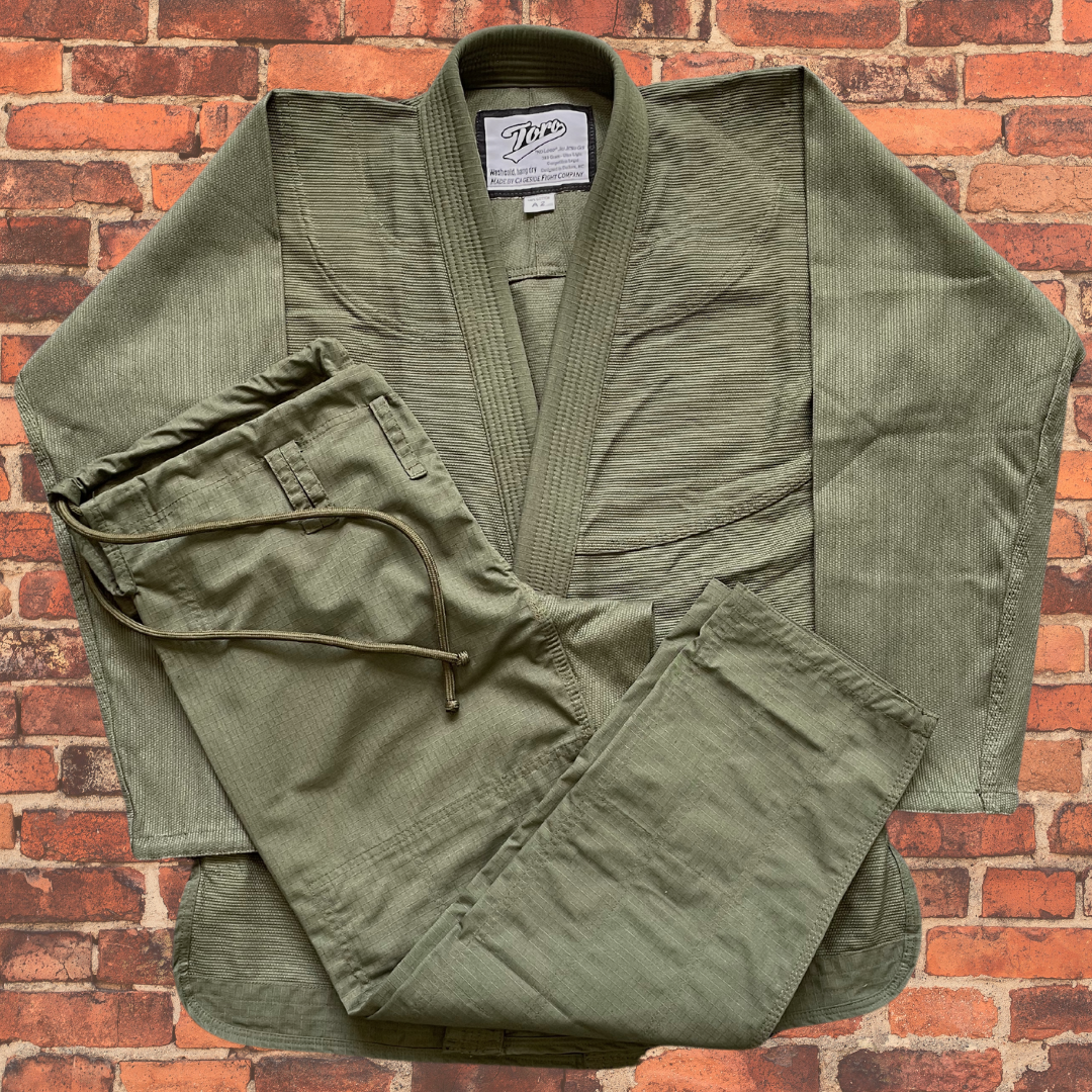 Toro Plain "No Logo" Olive Drab BJJ Gi - 380 Gram