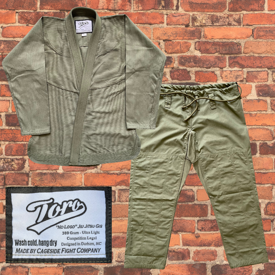 Toro Plain "No Logo" Olive Drab BJJ Gi - 380 Gram