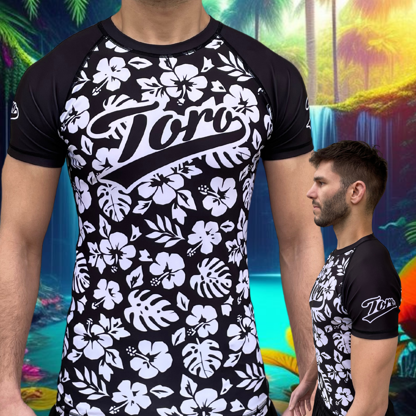 Toro "Paradise" Rash Guard, short sleeve