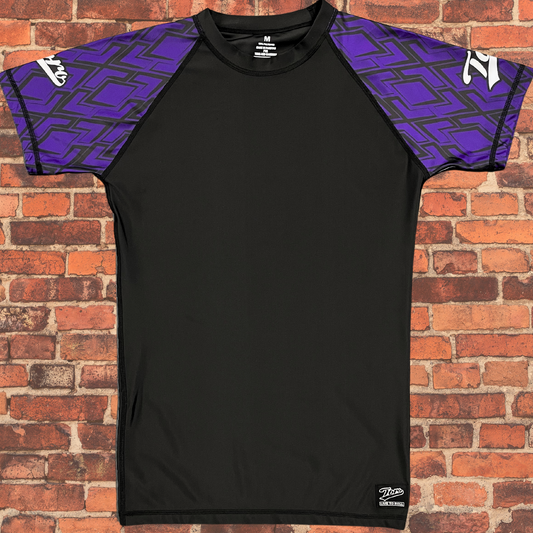 Toro "Diamond" Short Sleeve Rash Guard - Purple