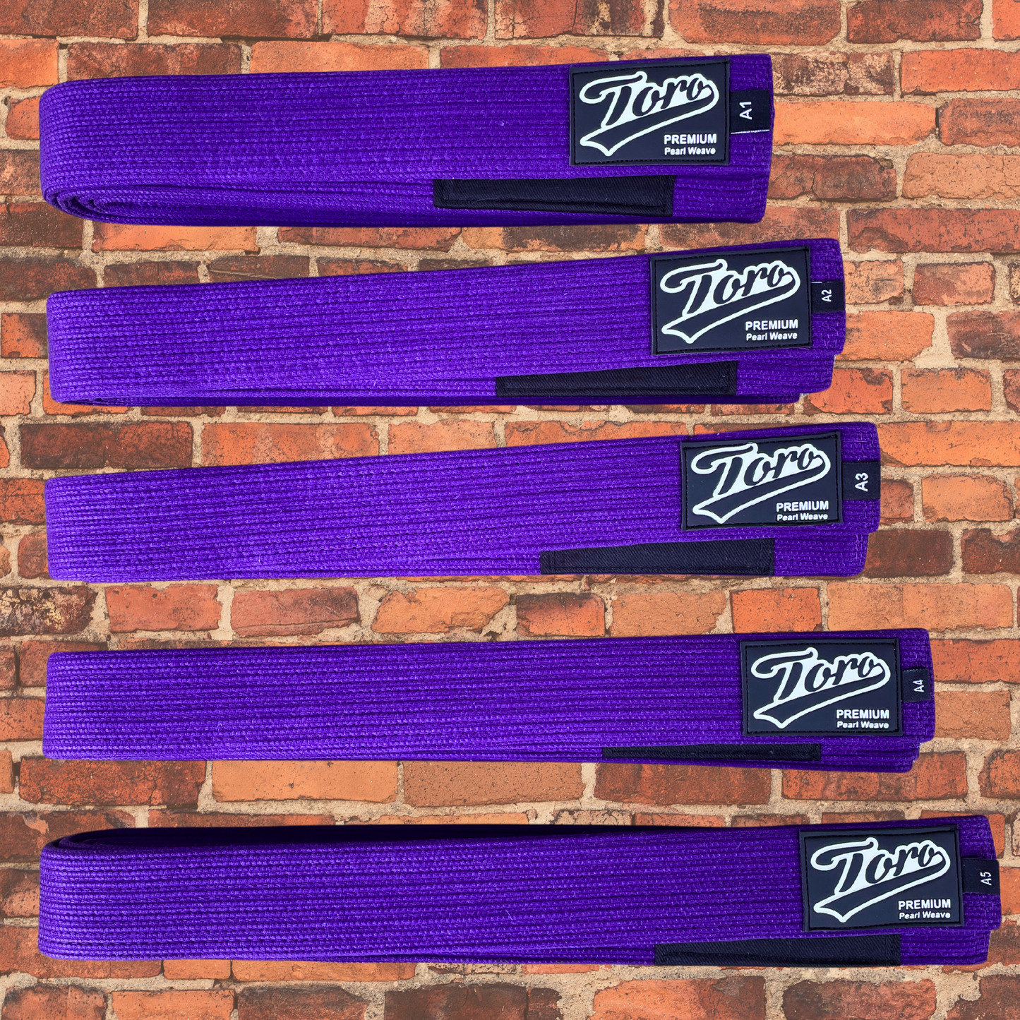 Premium Pearl Weave BJJ Belt | Purple