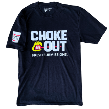 Toro BJJ Choke Out Fresh Submissions black triblend T-shirt