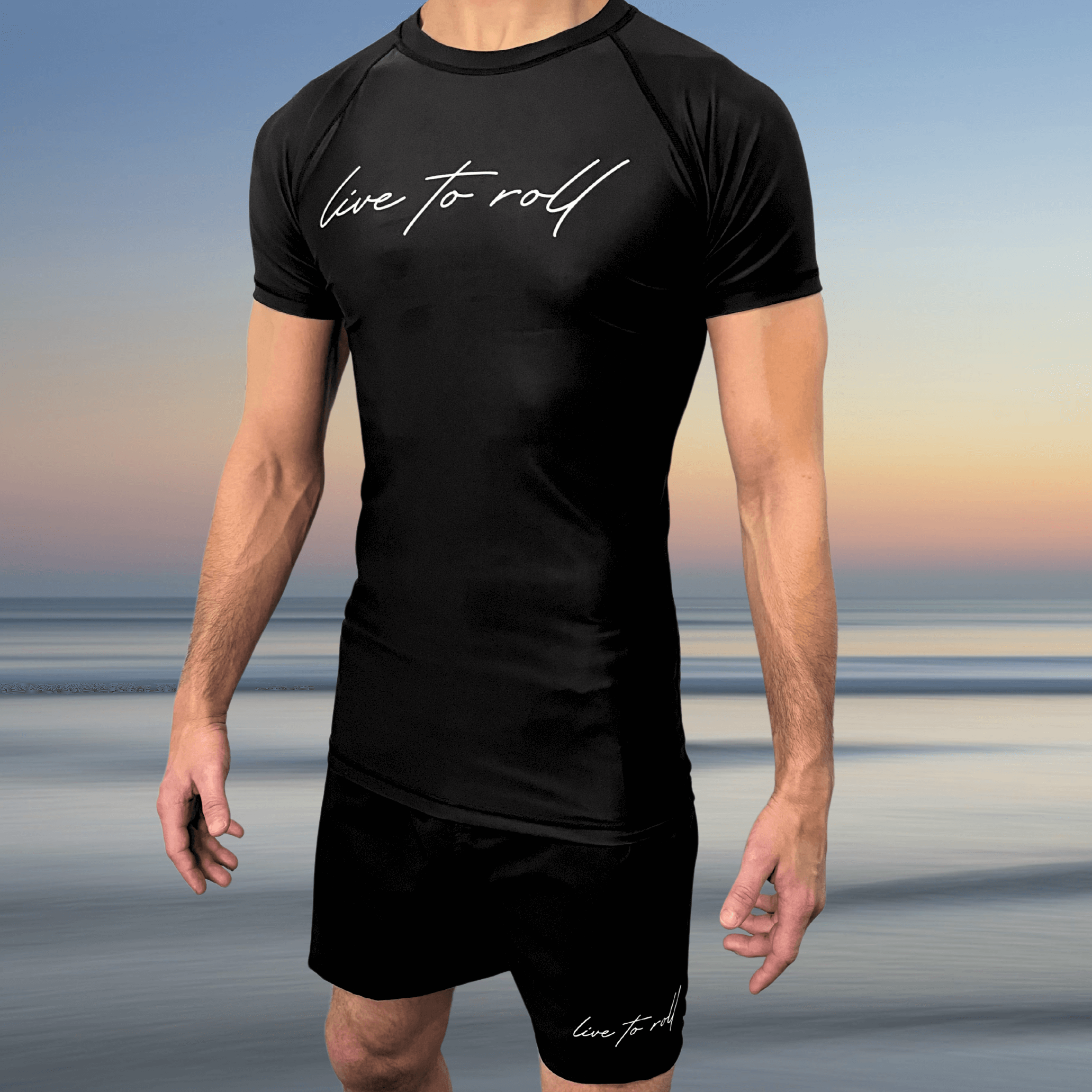 Live to Roll NoGi Kit – Rash Guard and Shorts Set