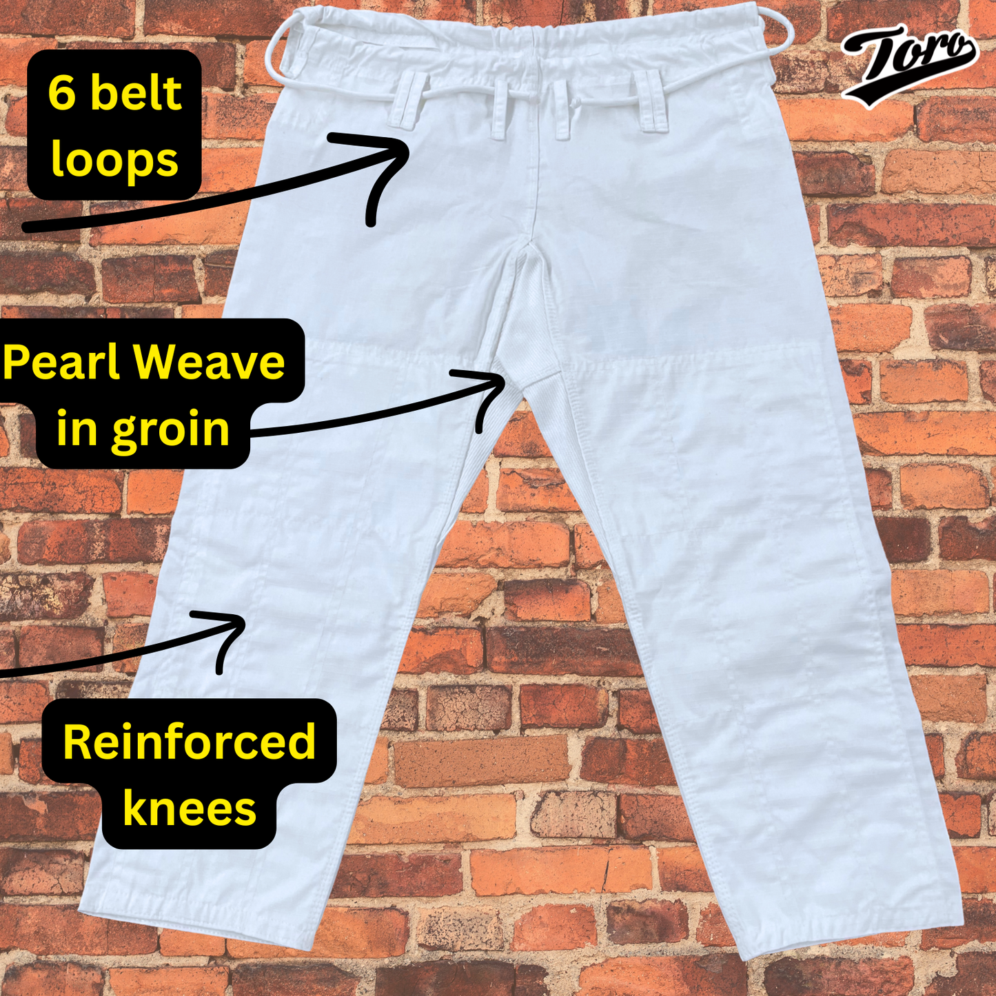 White BJJ Gi Pants