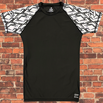 Toro "Diamond" Short Sleeve Rash Guard - White